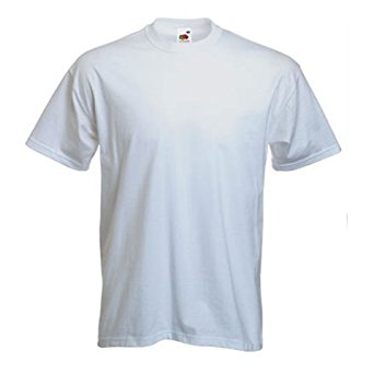 Cotton Crew Neck School PE T Shirt in White
